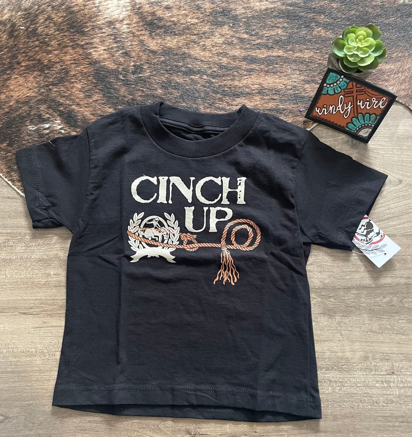 Cinch Boy's Toddler Black Cinch Up T-Shirt