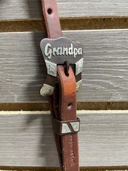 Cowperson Tack One Ear Headstall - "Grandpa" Buckle