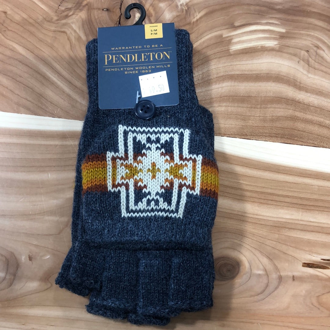 Pendleton Knit Convertible Fingerless Mittens