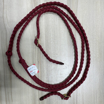 Jerry Beagley Skinny Braid Knotted Barrel Reins