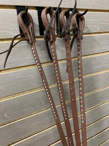 Dutton Dotted Roping Reins - 5/8" (Tie Ends)