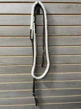 Load image into Gallery viewer, Jerry Beagley Cotton Roping Reins with Brown Nylon Ends
