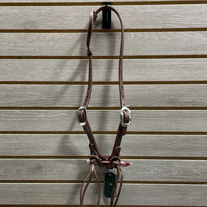 Berlin One Ear Headstall with Rattlesnake Ends - Silver Buckle