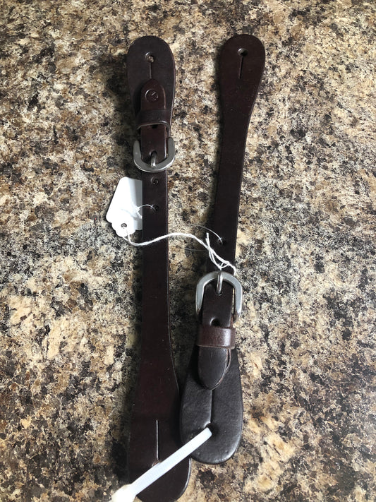 Adult Spur Straps - Skinny Plain Leather