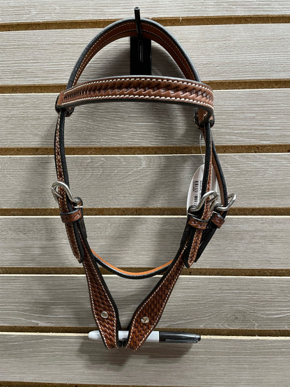 CST Pony Browband Headstall - Basket Stamp