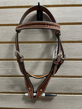 Load image into Gallery viewer, CST Pony Browband Headstall - Basket Stamp
