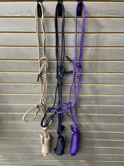 Oxbow Nylon Rope Halter with Lead - Solid Colors