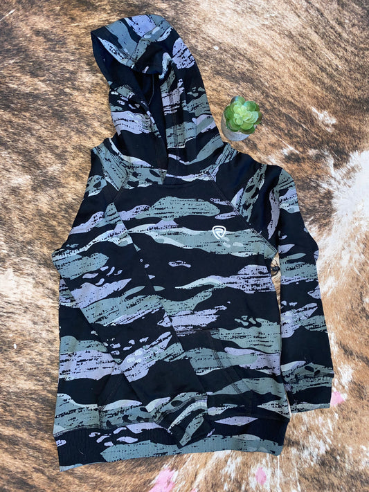 Rock & Roll Boy's Camo Printed Hoodie