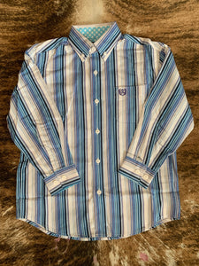 Panhandle Boy's Serape Stripe Western Shirt