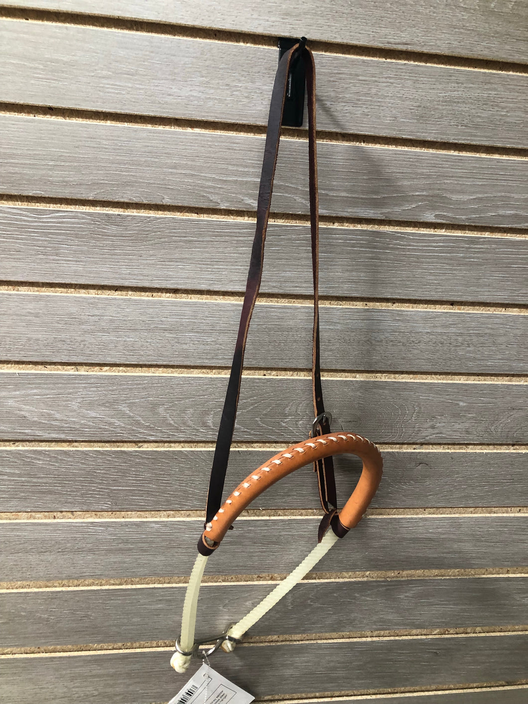 Reinsman Noseband - Double Rope/Leather Wrapped