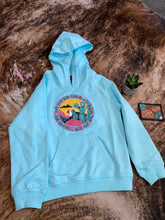 Load image into Gallery viewer, Rock &amp; Roll Girl&#39;s Light Turquoise Cactus Hoodie
