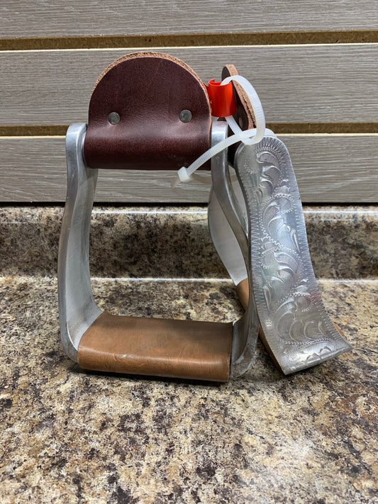 Leanin' Pole Offset Aluminum Stirrups