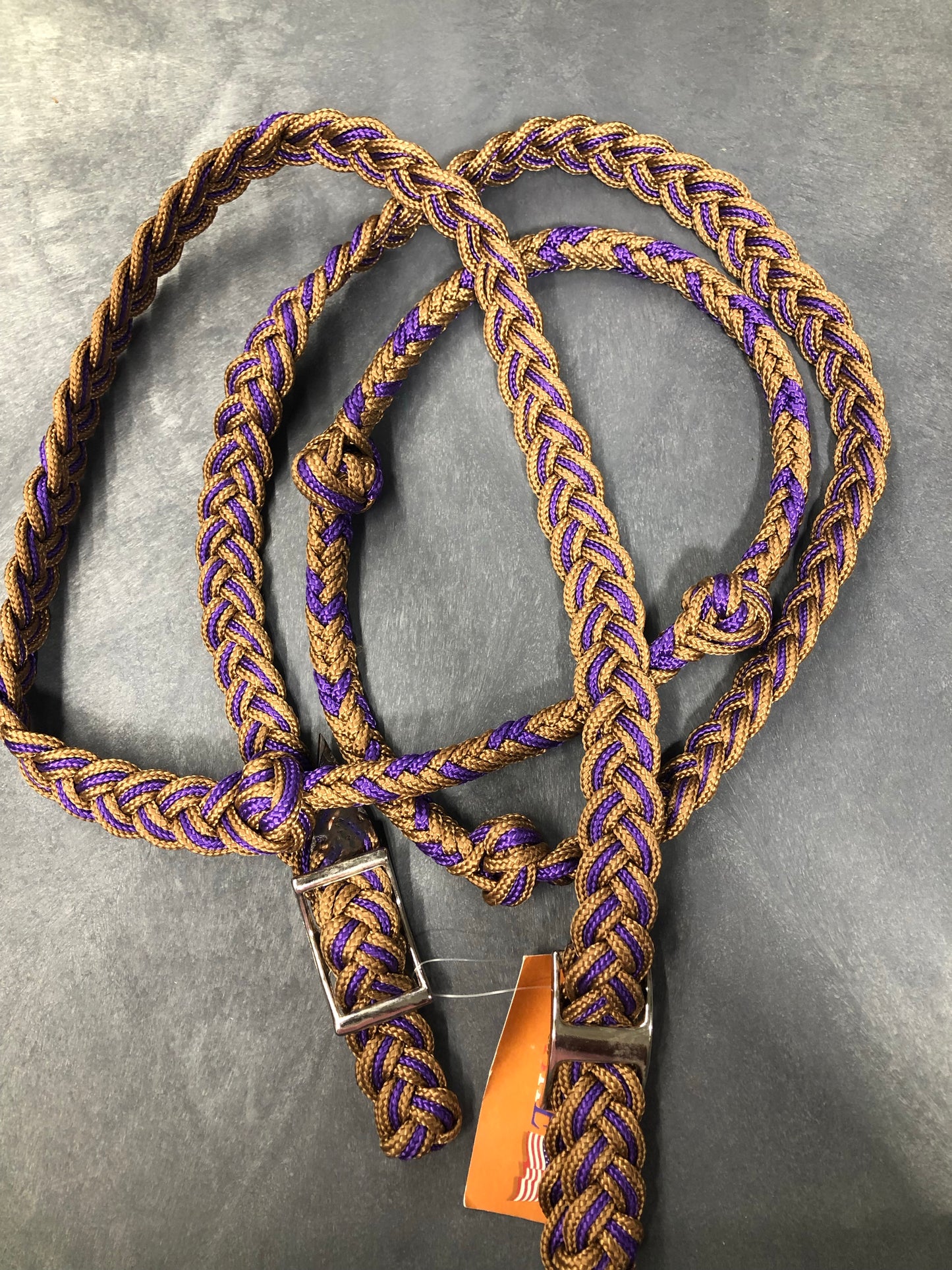 Braided Poly Barrel Rein