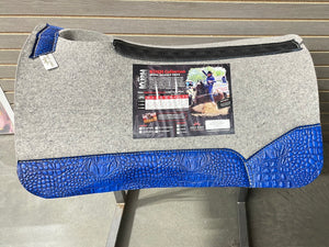 Best Ever Kush Saddle Pad - Blue Gator (1.25" thick, 32"x32")