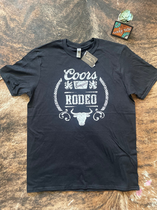 STW Men's Coors Rodeo Black T-Shirt