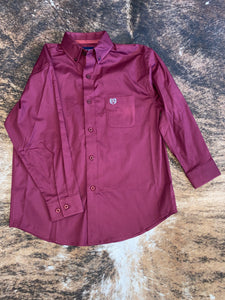 Panhandle Boy's Solid Western Shirt