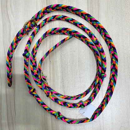 Jerry Beagley Round Braid Knotted Barrel Reins