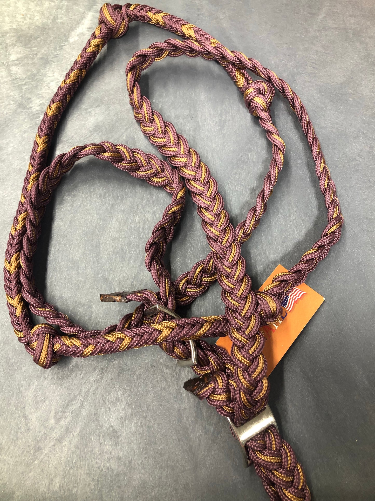 Braided Poly Barrel Rein