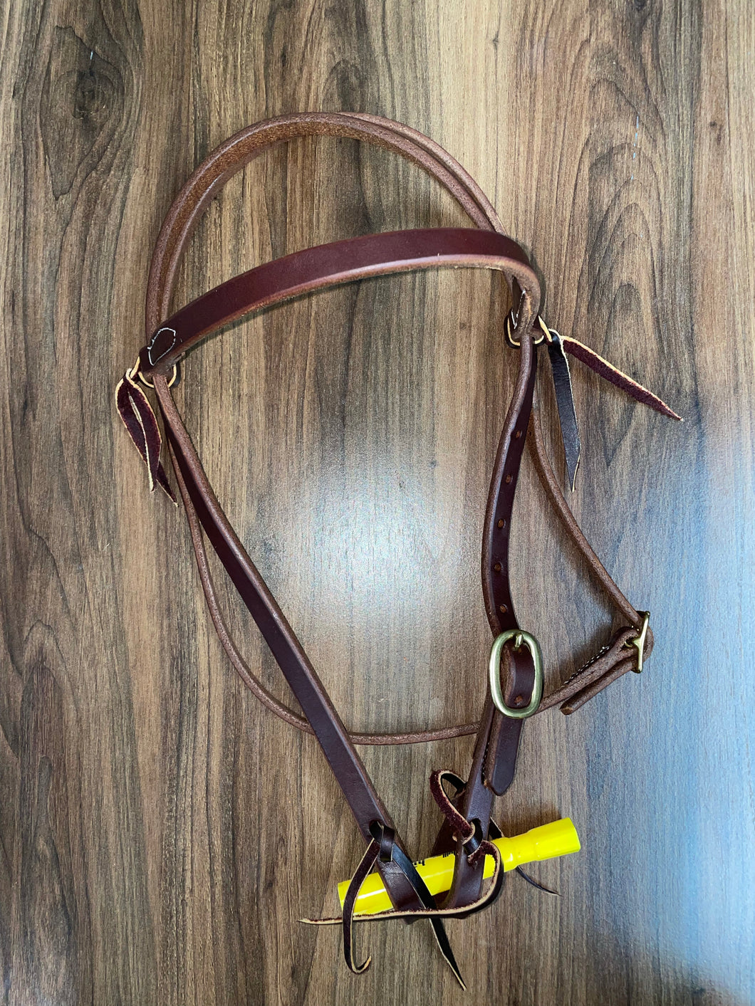 Heavy Oil One Buckle Browband Headstall