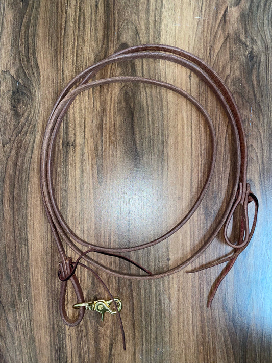 Teskey Heavy Oil Roping Reins - 1/2" wide 8' long