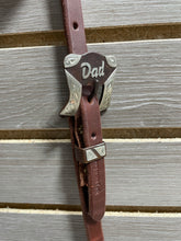 Load image into Gallery viewer, Cowperson Tack Browband Headstall - &quot;Dad&quot; Buckle
