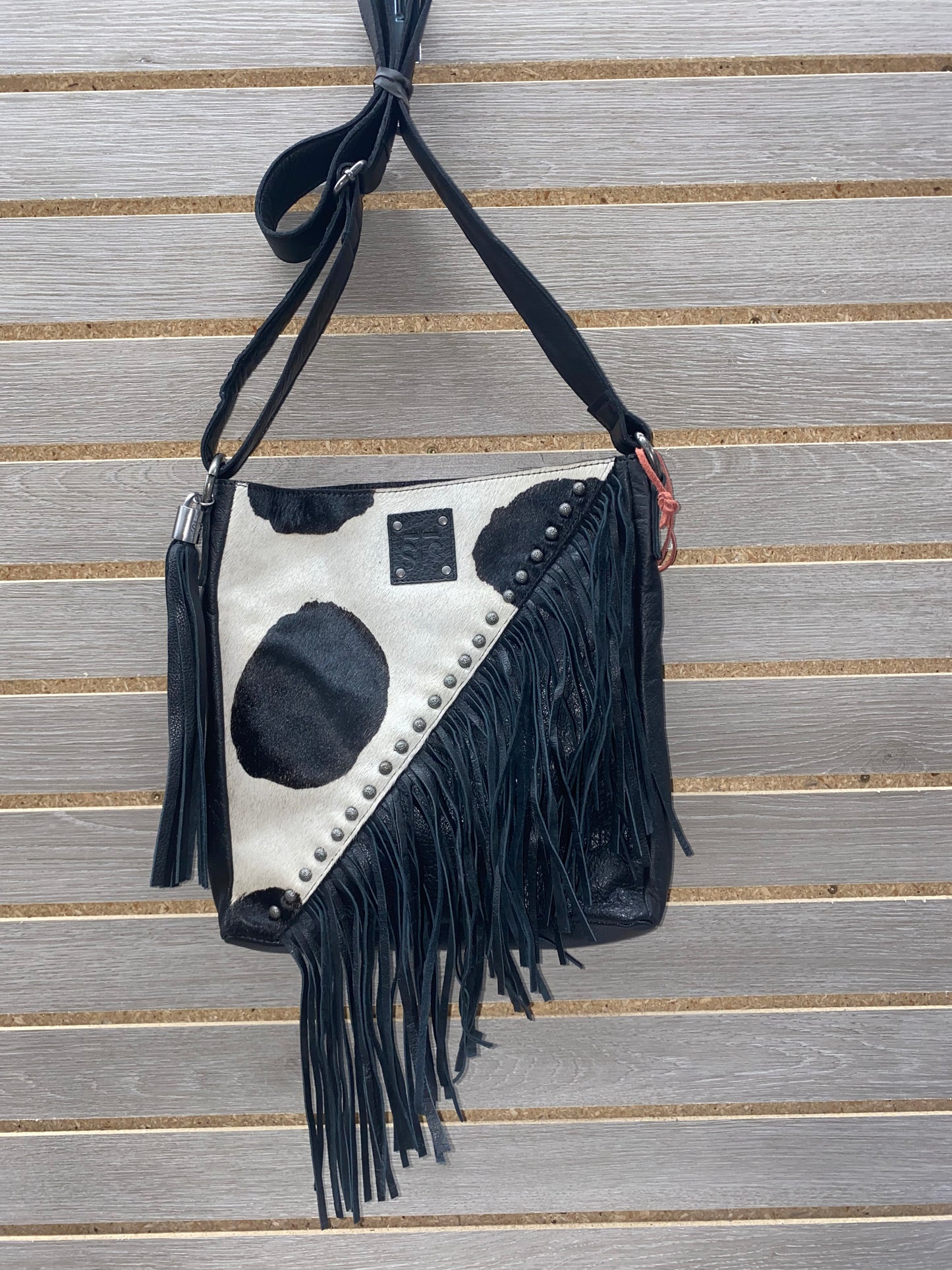 STS Cowhide Black Teton Crossbody