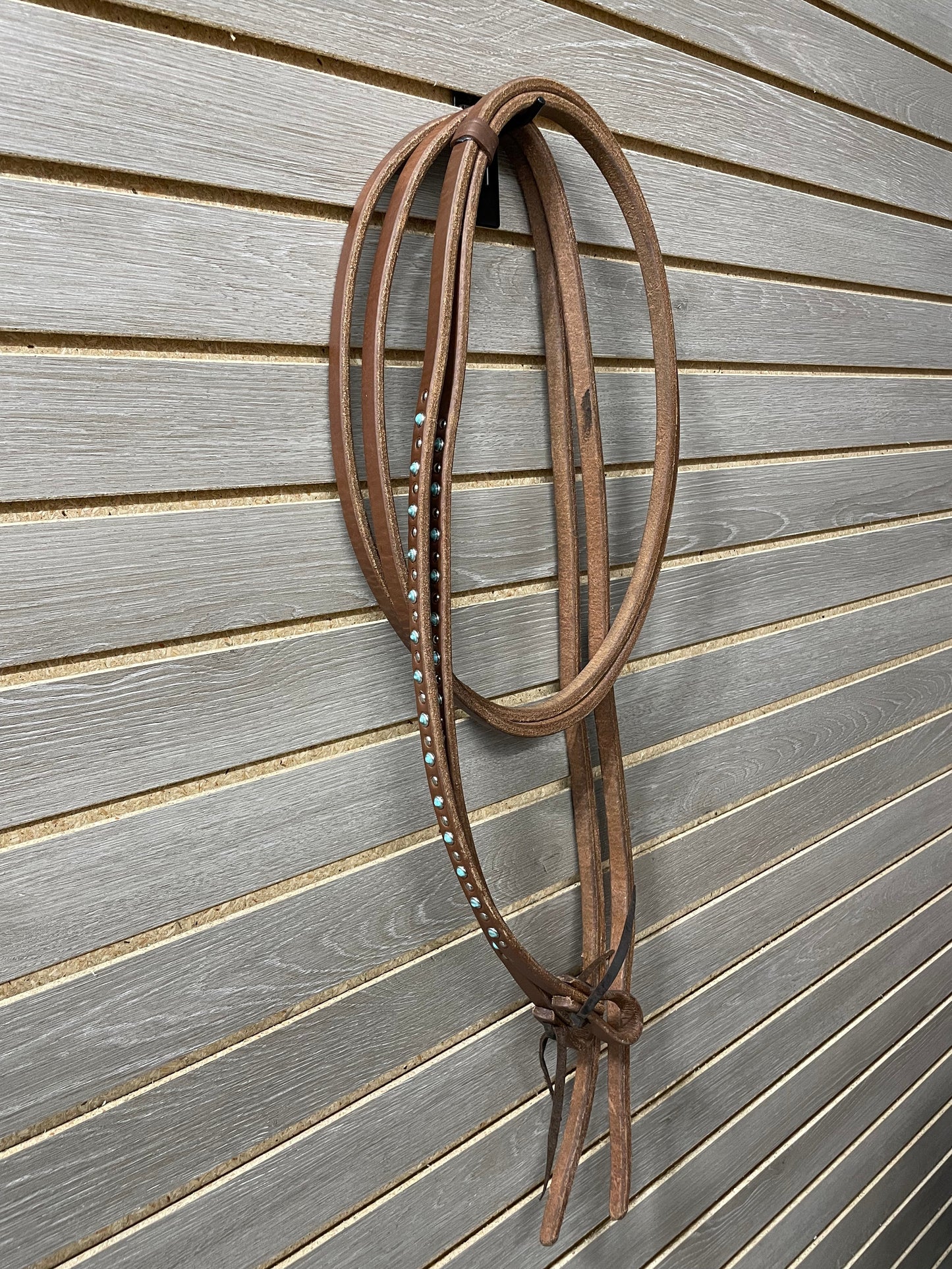 Dutton Dotted Split Reins - 1/2" (Tie Ends)