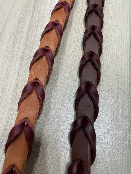 Berlin Laced Barrel Reins - 5/8"