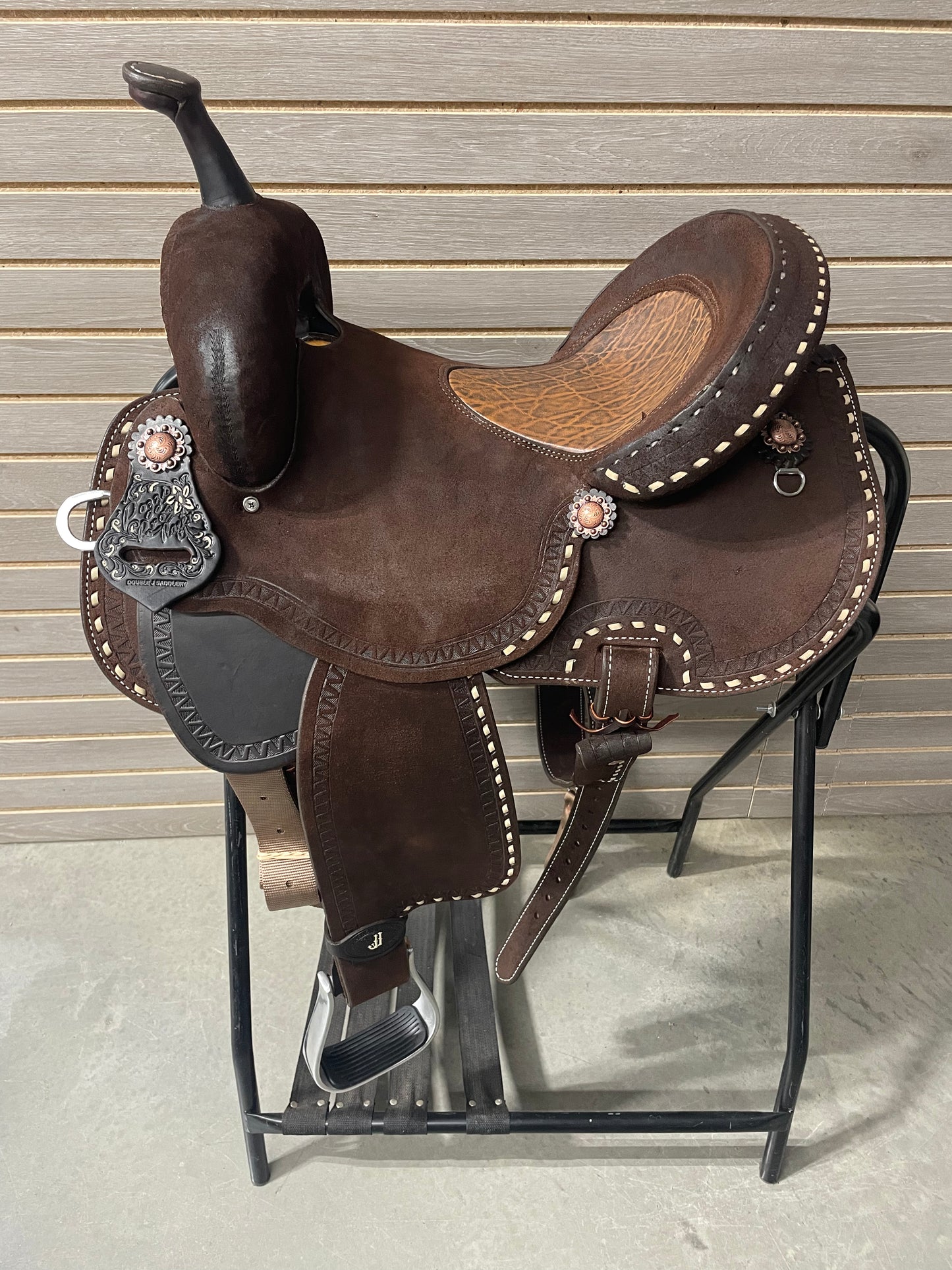 Double J Pozzi Pro Racer 13.5" Barrel Saddle - Standard Tree