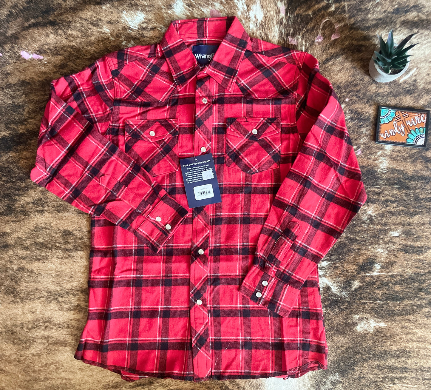 Wrangler Boy's Assorted Flannel Western Shirts