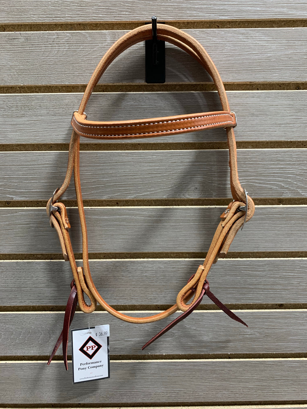 Performance Pony Browband Headstall - Russet Harness Leather