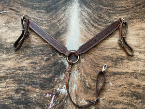 Rafter S. Dark Oil Leather 2" Breastcollar
