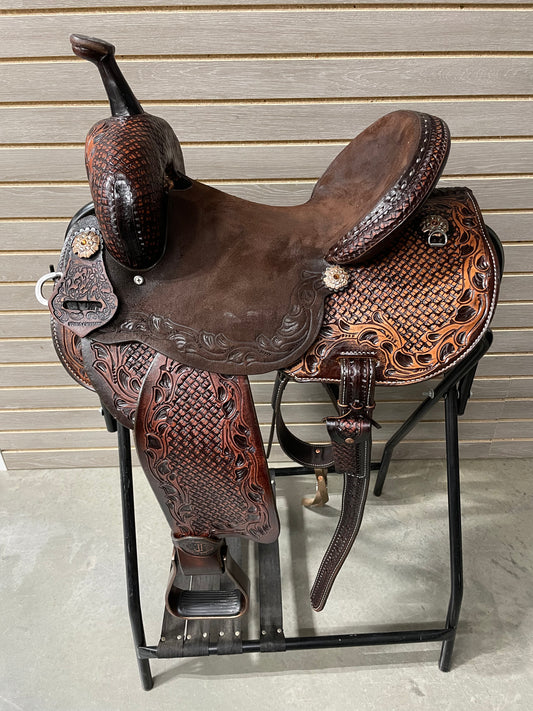 Double J Pozzi Pro Racer 13" Barrel Saddle - Standard Tree