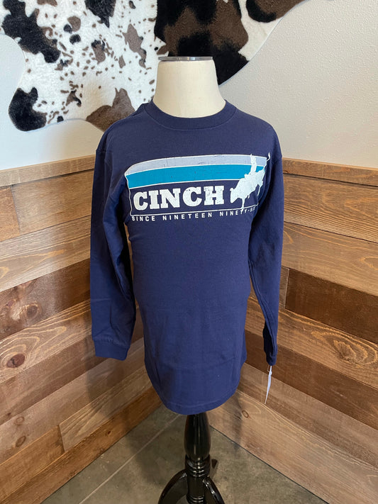 Cinch Boy's Navy Blue Since Nineteen Ninety-Six Long Sleeve T-Shirt