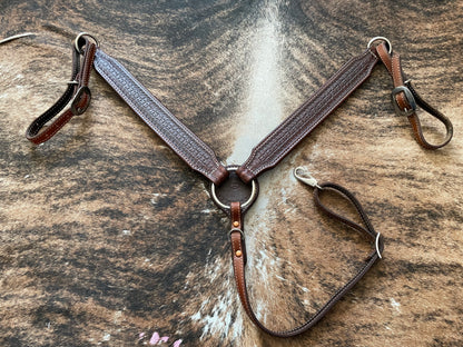 Rafter S. Dark Oil Leather 2" Breastcollar