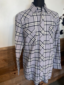 Wrangler Men's Sport Flannel Western Shirt