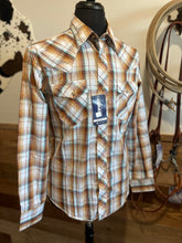 Load image into Gallery viewer, Wrangler Men&#39;s Brown Plaid Western Shirt
