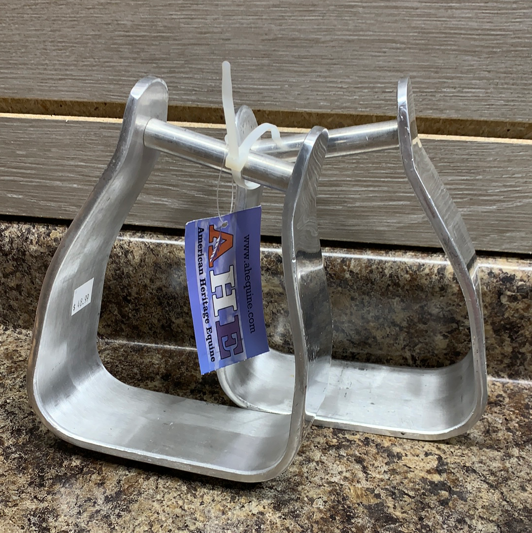 AHE Plain Aluminum Stirrups - Various Sizes