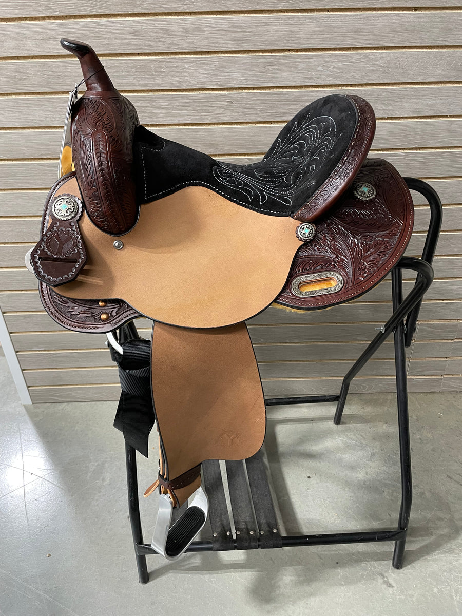 Reinsman/Circle Y 14" Dakota Barrel Saddle #20223506 – Leanin' Pole Arena