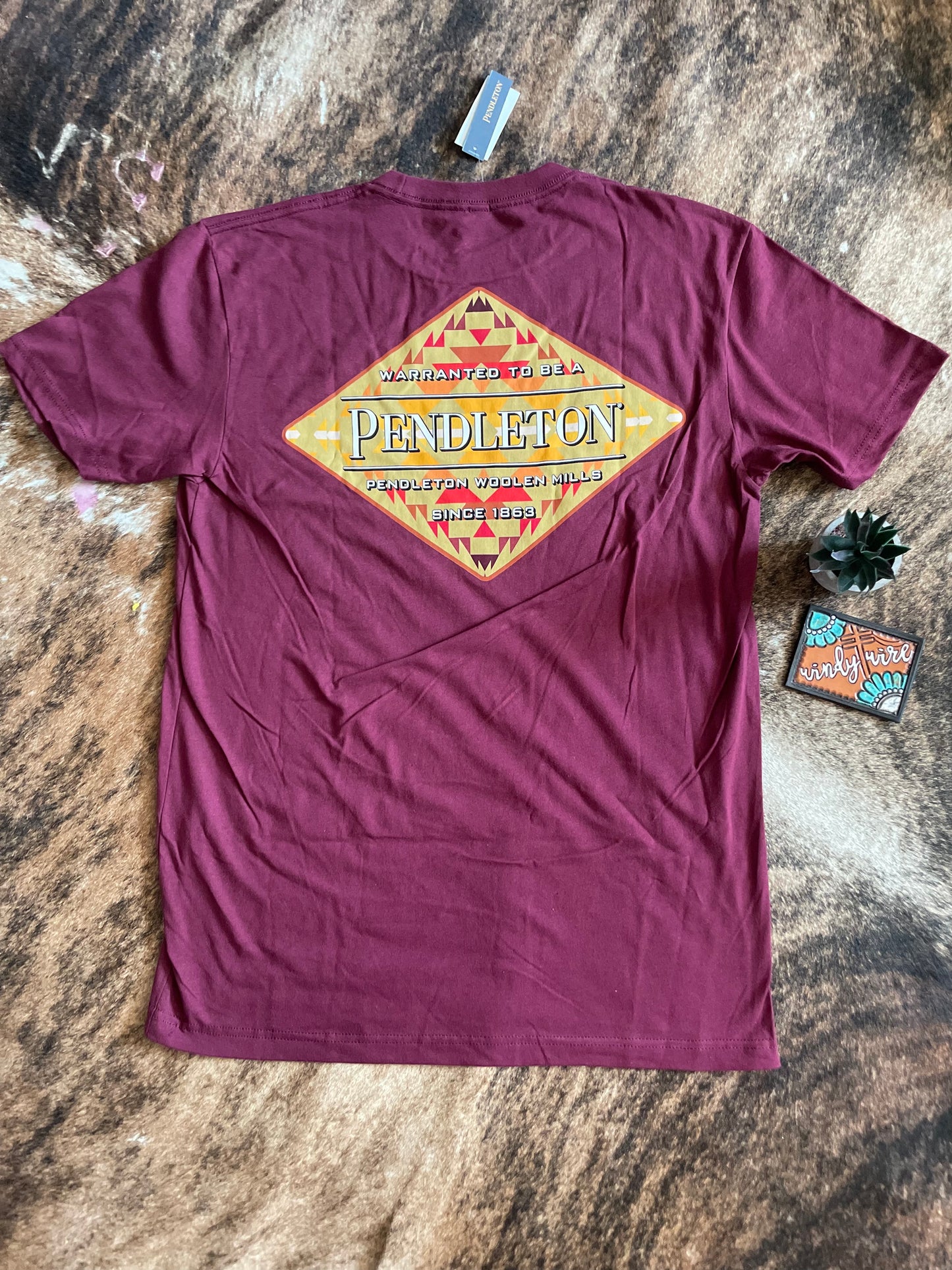 Pendleton Men's Burgundy T-Shirt