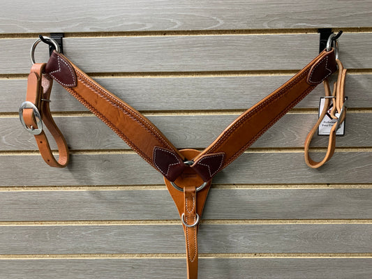 Performance Pony Breastcollar - Chestnut with Border Stamp