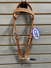 Load image into Gallery viewer, CST Pony Browband Headstall - Basket Stamp
