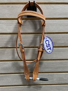 CST Pony Browband Headstall - Basket Stamp