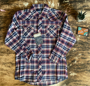 Wrangler Boy's Assorted Flannel Western Shirts