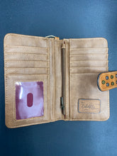 Load image into Gallery viewer, Catchfly Embroidered Leather Wallet
