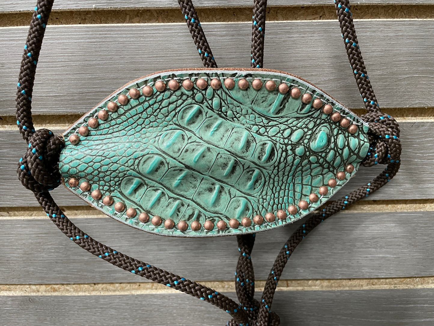 San Saba Rope Halter with Gator Bronc Nose