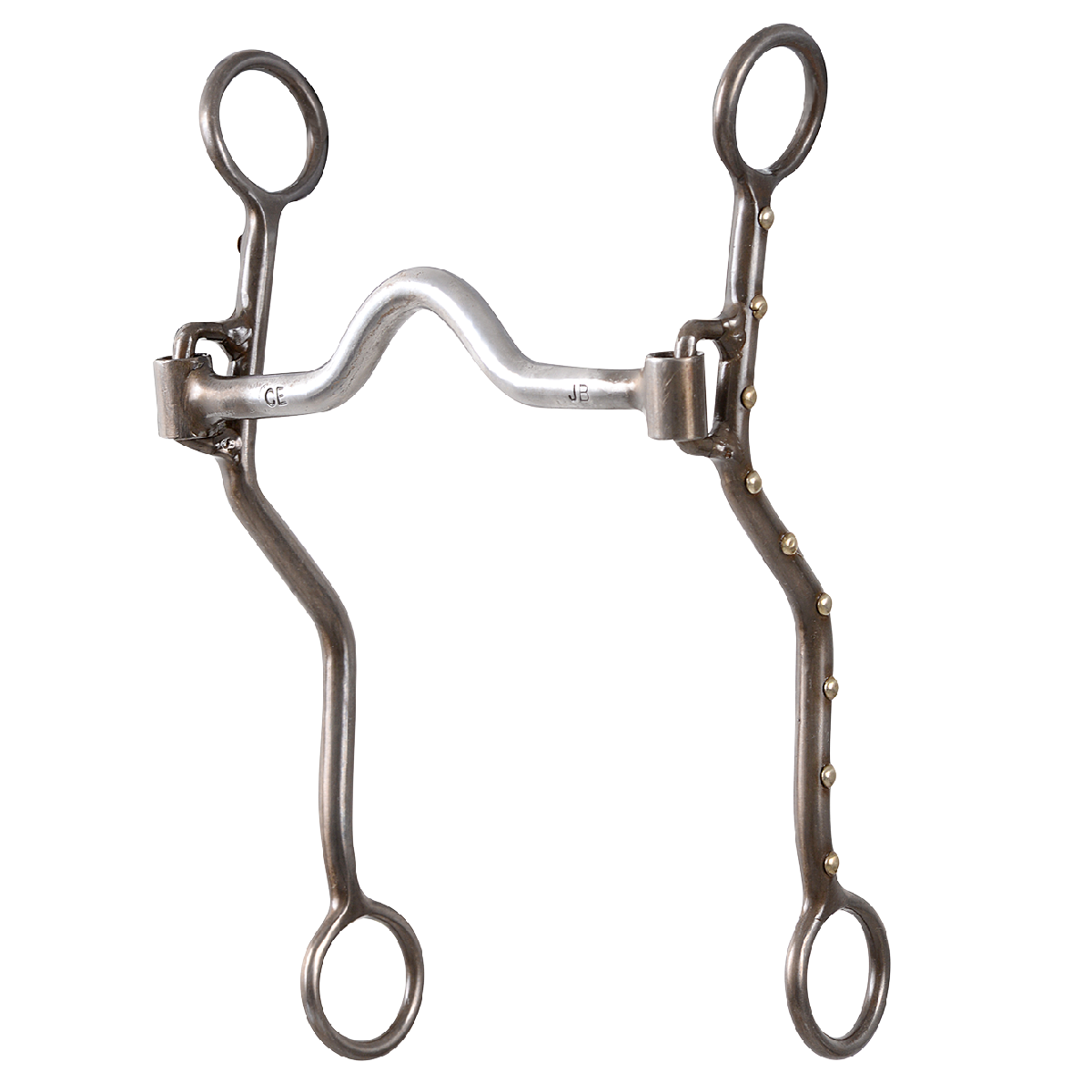 Allows the horse to push into the roper's hands, and the length of the shank helps maximize the function of the jerk line. Its port style is specifically shaped to be forgiving to a sensitive horse. Doesn't lock on and hold a horse's mouth like some bits can. Therefore, it is a good bit for kids or a novice roper.