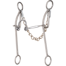 Load image into Gallery viewer, Shank Level 4: 8-3/4”. Mouthpiece Level 4: 1/4” square bars with loose open port center. Gag Length: Unlimited. Unlimited gag slide action combined with high lift leverage helps encourage and maintain all the elements you need to win with a broke horse. Encourages hindquarter engagement and weight distribution with shoulder and hip control during maximum speed competition.
