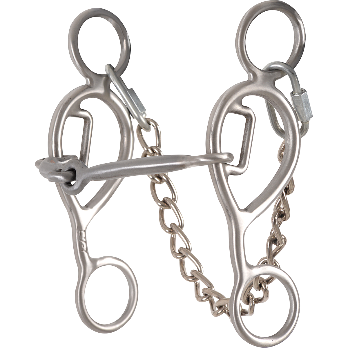 Shank Level 1: 5-1/2”. Mouthpiece Level 1: Snaffle. Gag Length: 7/8”. Snaffle mouthpiece combined with easy leverage and limited gag encourages lateral fl exion and suppleness. Great for fundamental training in younger horses.