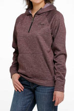 Load image into Gallery viewer, Cinch Women&#39;s Fleece Purple Quarter Zip Sweatshirt
